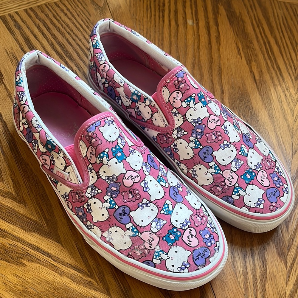 Hello Kitty x Vans Slip Ons Pink / White W10.5 | M9 GUC
